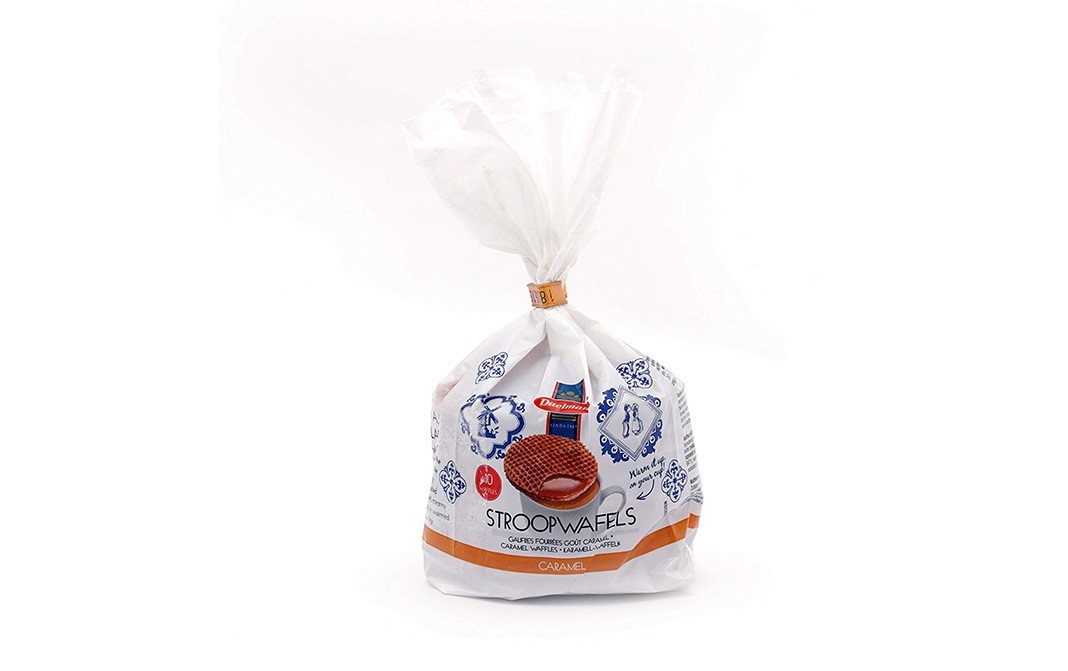 Dealmans Stroopwafels from Dutch Delights - Eggless Vegetarian Waffle Cookies - Caramel Waffles   Pack  290 grams